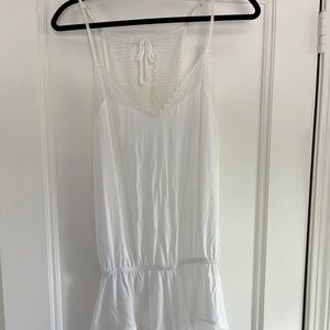 Eberjey white Lace romper pjs. Size small